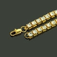 thumbnail image 4 of Collar de tenis con hebilla de hielo y cadena de diamantes de una hilera popular de hip-hop europeo y americano para hombres, 4 of 5
