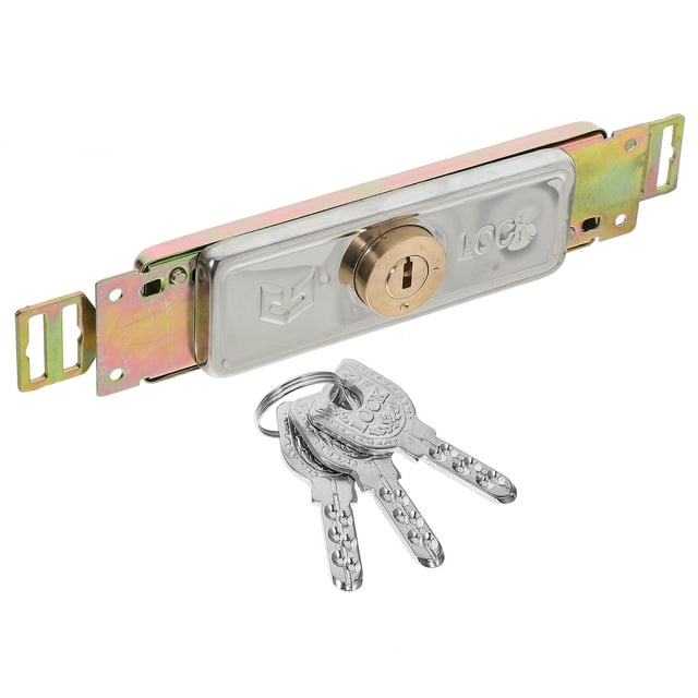 KAKOWELY gate latch Rolling Shutter Door Lock For Garage Or Warehouse Use Heavy Duty Steel Construction Cross Key Metal Center Rolling Shutter Door Lock For Garage
