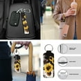 thumbnail image 6 of Jeiento Sunflower Car Seat Covers Front Rear Split Bench Full Set Steering Wheel Seat Belt Pads Coasters Armrest Pad Cow Print Keychain Chapstick Holder, 13 PCS Auto Interior Sets, 6 of 8
