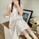 thumbnail image 4 of Camisón con lazo para mujer, ropa de dormir con estampado Floral de tulipán, vestido de noche coreano, ropa de dormir de verano con tirantes finos para el hogar, 4 of 4