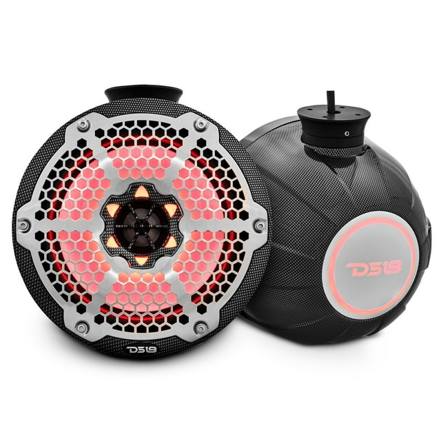 Altavoces Wakeboard Tower DS18 CF-PS8 de 2 vías con luces RGB