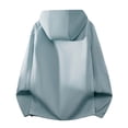 thumbnail image 4 of Men's Hooded Jacket Solid Color Raglan Sleeves Elastic Closure Versatile Coats for Winter, 4 of 8