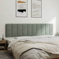 thumbnail image 2 of vidaXL Coussin de Tête de Lit Gris Clair 193 cm Velours, 2 of 5