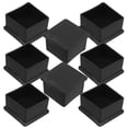 thumbnail image 5 of FRCOLOR  8 Pcs Rubber Chair and Stool Leg Covers Furniture Cabinet Protector Clamping Equipment Floor Black, 5 of 8
