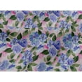 thumbnail image 4 of oneOone Viscose Jersey Lavender Blue Fabric Rose Buds Floral Craft Projects Decor Fabric Printed By The Yard 60 Inch Wide, 4 of 5
