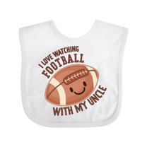 Inktastic I Love Watching Football with My Uncle Boys or Girls Baby Bib