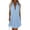 Light Blue(Womens Dresses), variant on Womens Sleeveless V Neck Mini Dress Side Drawstring Casual Collar Shift Dress Summer Beach Tunic Dress Loose Fit