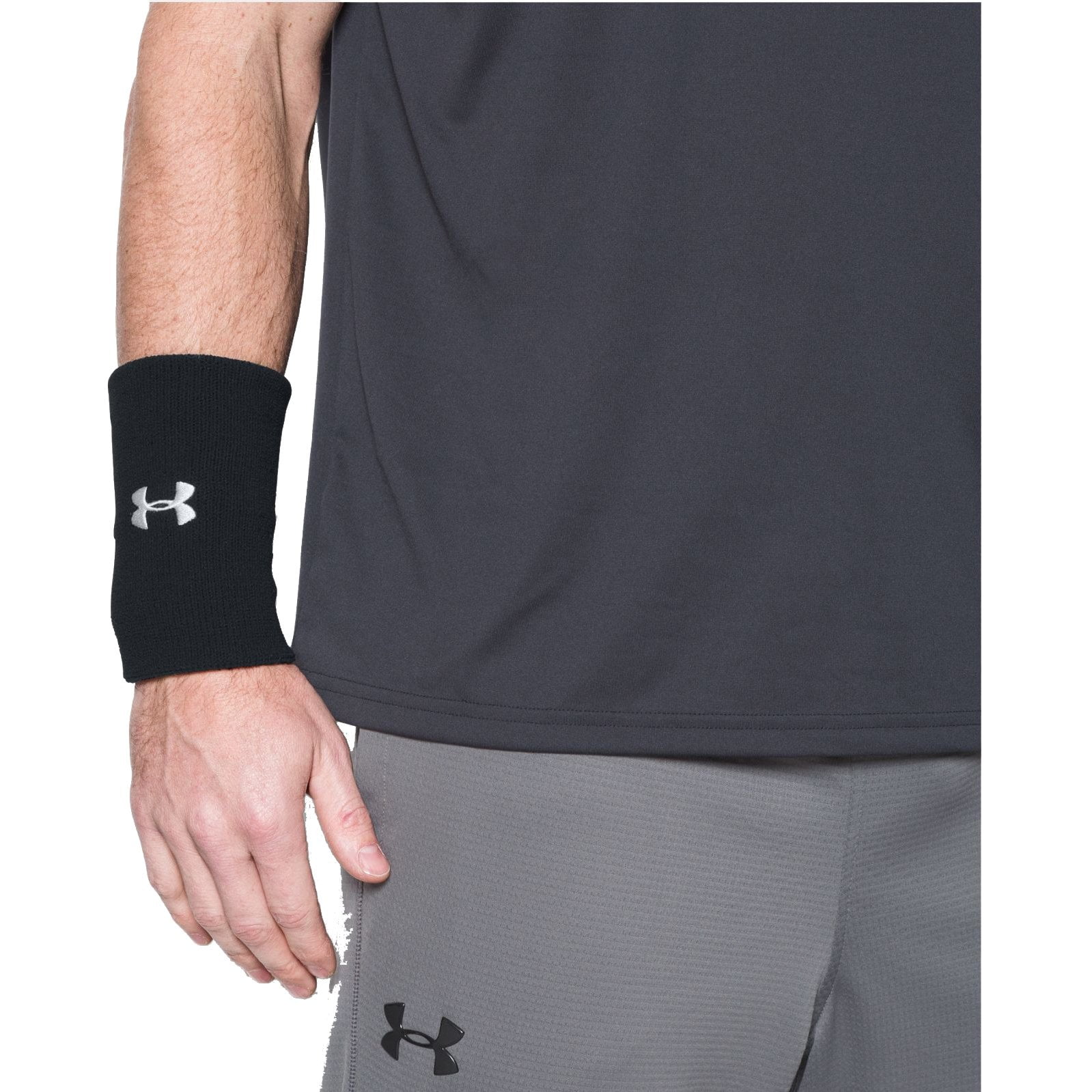 Details about   Under Armour UA 6" Performance Wristband 2-Pack Royal Blue and White 