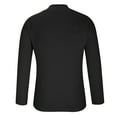 thumbnail image 4 of FAIWAD Men Quarter Zip Tight Tops Long Sleeve Athletic Workout Sprots Shirts Slim Stretch Pullover Tops, 4 of 8
