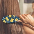 thumbnail image 2 of Modern Lemons & Flowers Hairbrush - Detangling Brush with Flexible Bristles, Ideal for Sensitive Scalps, 2 of 3