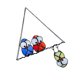 thumbnail image 2 of Ventana Suncatcher Animal Colgante Colgante Decoración de metal Adorno Regalo para puerta Jardín Hogar, Azul oscuro Rojo Verde AweSitey HA005281-01, 2 of 6