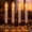 Gold-LED, variant on 4 Pack Electric Candle Lights for Inside Windows, Christmas Electric Window Candles Plug in with C26 Clear Bulbs, 7W Window Sill Lights with Golden Base /Off for Holiday Wedding Mantel