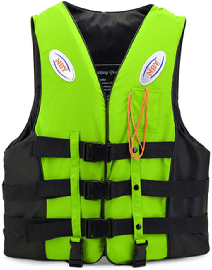 Polyester Adult Life Jacket Universal Swimming Boating Ski Vest+Whistle New TDO 