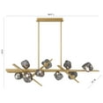 thumbnail image 3 of 47236-011 Eurofase Lighting Thorah - 21W 9 LED Chandelier-16 Inches Tall and 13 Inches Wide-Gold Finish, 3 of 4