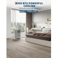 thumbnail image 2 of 8,000 BTU Portable Air Conditioner, 3-in-1 Portable AC Units for Rooms with Cool/Dry/Fan Modes, Fast Cooling Up to 350 Sq. Ft, Drainage-free Cooling, 50 dB Quiet Sleep Mode, Black&Grey Cover, 2 of 7