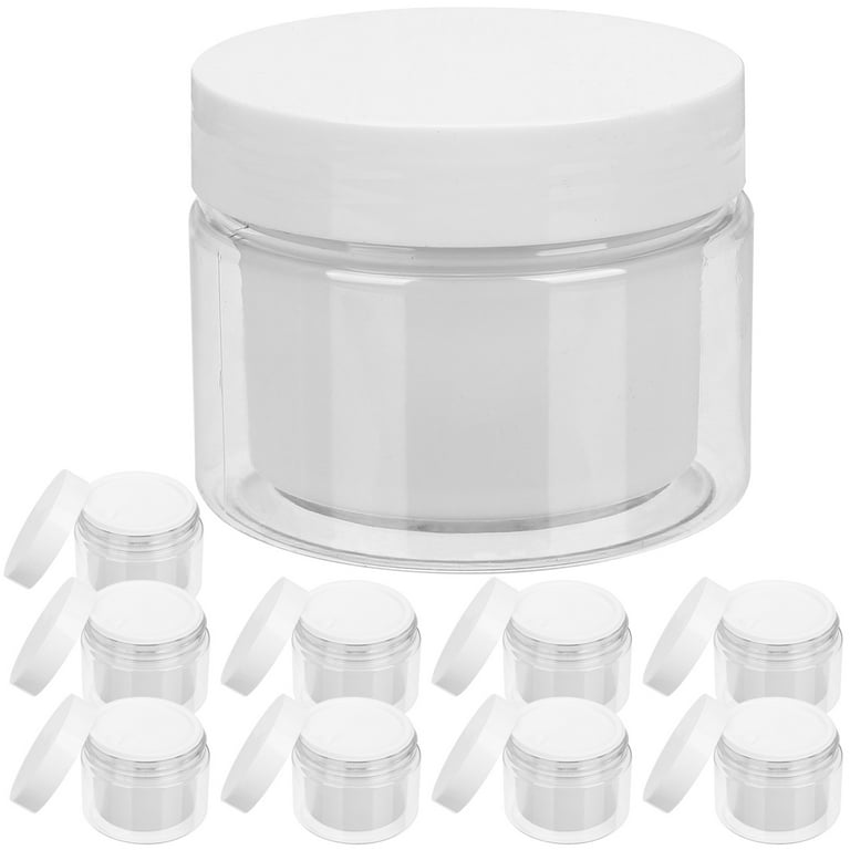 10pcs Cosmetic Containers with Lids Cream Lotions Jars Body Butter Dispenser