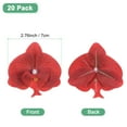 thumbnail image 3 of 20-Pack Artificial Orchid Flower Heads, Silk Faux Butterfly Flowers Head for Decor [2.76", Red], 3 of 7