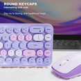 thumbnail image 4 of Keyboard Mouse Combo, 3 DPI Auto Sleep Wireless Keyboard Set 2.4GHz  for Office Purple Theme, 4 of 7