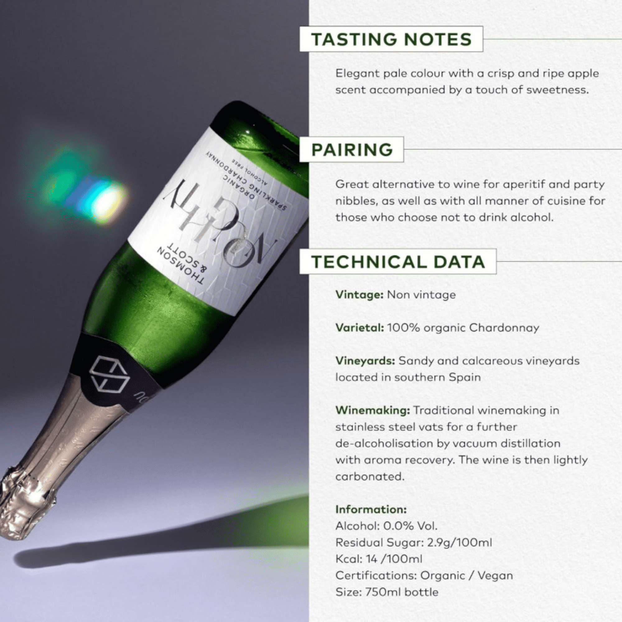 Noughty Non-Alcoholic Sparkling Chardonnay