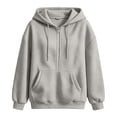thumbnail image 6 of NominalSnug Half Zip Hoodies for Women Casual Long Sleeve Hooded Sweatshirts Fashion Fall Winter Comfy Top, 6 of 8