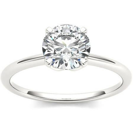 1 Carat T.W. Diamond Solitaire 14kt White Gold Engagement Ring