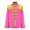 thumbnail image 2 of Aislor Kids Boys Girls Hippie Disco Long Sleeve Tassels 1960s British Pop-Star Jacket Pink 8, 2 of 7