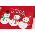 thumbnail image 3 of oqasdz Christmas Pajamas for Big Kids Snowman Pattern 2 Piece Long Sleeve Sleepwear Xmas Clothes Set Jammies Casual Sleepwear Rlaxed Fit Daily Wear, 3 of 5