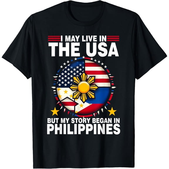 American Philippines Roots Filipino Gifts I Love Philippines T-ShirtMen and women, Black T-shirt, size: Extra large S-4XL
