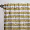 thumbnail image 3 of Designart 'Golden Cubics Horizontal Lines ' Mid-Century Modern Curtain Panel, 3 of 5