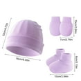thumbnail image 5 of ZYHARUKO Newborns Baby Warmth Set Cotton Bonnet with Mittens & Booties Infant Protections set Comfortable for 0-6 Months Infants, 5 of 19
