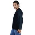 thumbnail image 4 of Atasi Long Sleeve Kurta For Men Solid Slub Cotton Round Neck Ethnic Shirt-5504, 4 of 7