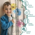 thumbnail image 3 of Blackout Kids Curtains,Pioneer Flower Floral Print Pattern Childrens Insulated Curtains Set Of 2,Bedroom Essentials,Toddler Room Decor 42"x54", 3 of 5