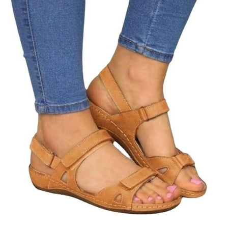 

Womens Wedge Sandals Sandals Women Fashion Comfortable Sandals Dressy Sandals Velcro Sandals Athletic Sandals for Women
