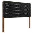thumbnail image 2 of Sparta Weave Vegan Leather Queen Headboard in Walnut Black, 2 of 8