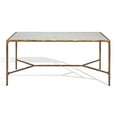 thumbnail image 2 of SAFAVIEH Couture Jessa Modern Metal Coffee Table, Brass/White, 2 of 11
