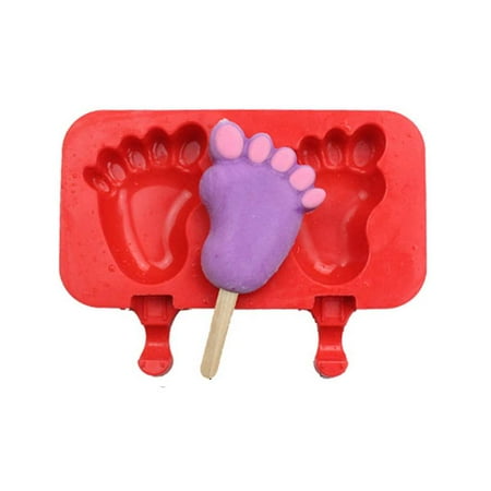 

Foot Oval Shape Silicone Ice Cream Chocolate Cake Popsicle Mold DIY Home Kitchen Freezer Ice Cream Maker