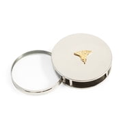 "Nursing", Chrome Plated Paperweight & Fold Out Magnifier with 3X Magnification.