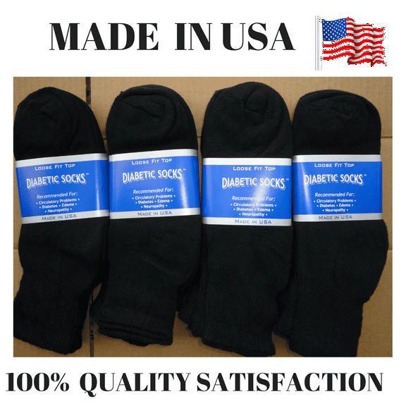 Creswell 12 Pairs Of Mens Black Diabetic Ankle Socks 13-15 King Size