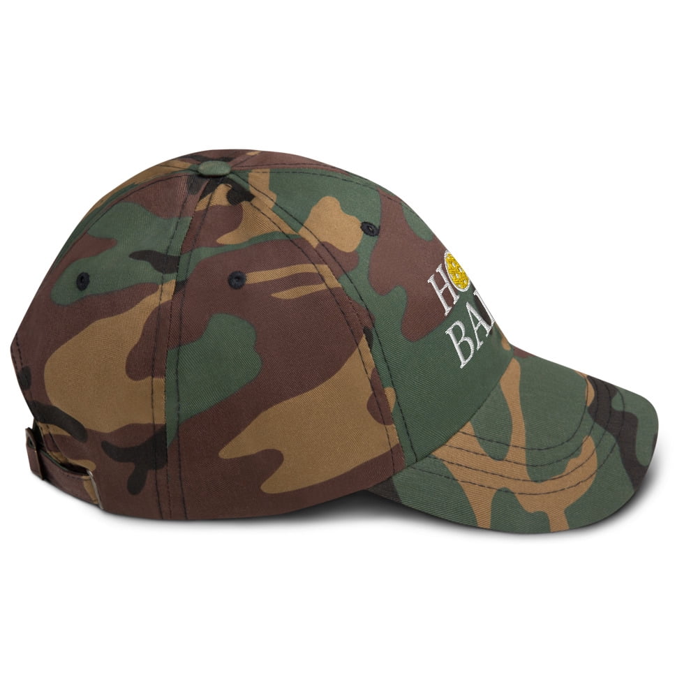 Holy Balls Pickleball Hat - Dad hat (Green Camo)