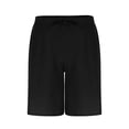 thumbnail image 4 of DDAPJ pyju Birthday Gifts! Men's Summer Beach Shorts with Pockets Drawstring Casual Linen Shorts Side Zipper Lightweight Breathable Shorts Black S, 4 of 7