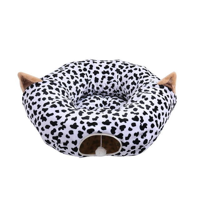 redondo Tubo Almacenamiento Dormir Suministros para mascotas Juguetes para mascotas con bola Interactivo Divertido Interior Gato Cueva Cama para Yuyangstore Cama tipo túnel para gatos