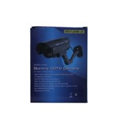 JYtrend Outdoor Dummy Fake Security Camera with Inflared LEDs Blinking Light, Silver