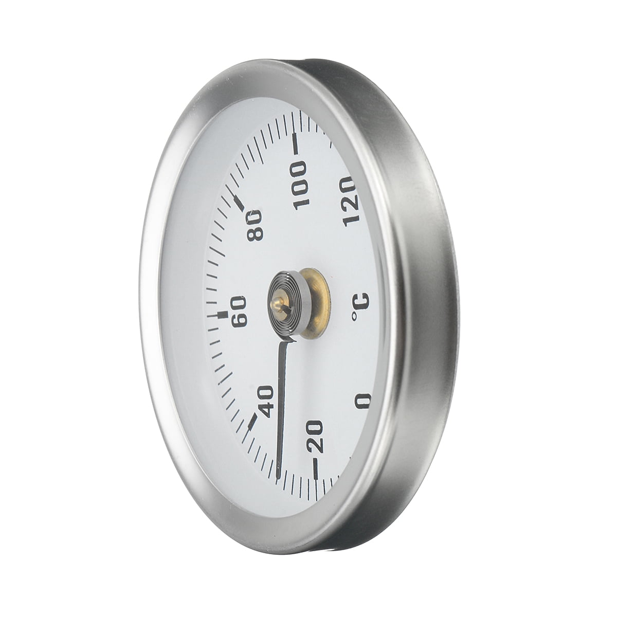 63mm Rohr Clip On Dial Fall in Aluminium Thermometer Temperatur Runde Platte