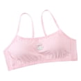 thumbnail image 3 of de Entrenamiento para Niñas Grandes Almohadillas Extraíbles Diario de Sin Costuras Crop Top Rosado Salvador Sujetador de entrenamiento para niñas, 3 of 10