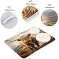 thumbnail image 4 of FREEAMG Highland Cow Dish Drying Mat for Kitchen Counter, Ultra Absorbent Reversible Microfiber Dishes Drying Rack Pad Heat-resistant Mats 16x18in, 4 of 7