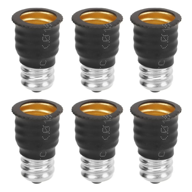 Convertidor adaptador, 6 piezas E12 a E14 Convertidor adaptador de bombilla Tecnología avanzada