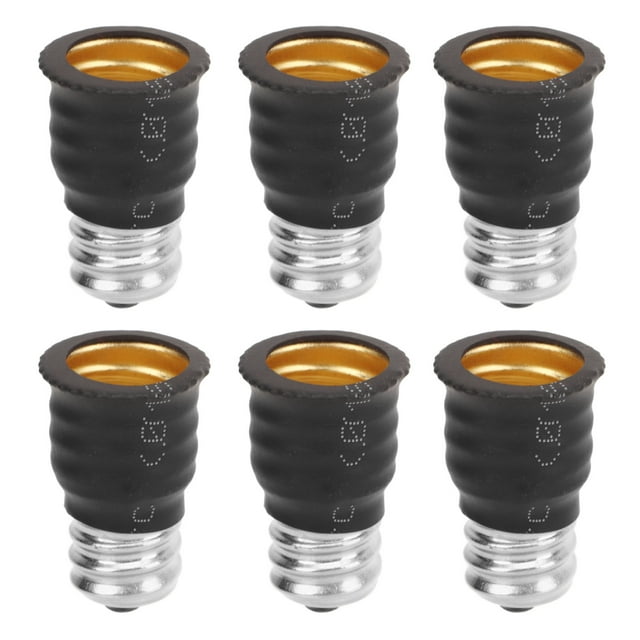 Convertidor adaptador, 6 piezas E12 a E14 Convertidor adaptador de bombilla Tecnología avanzada
