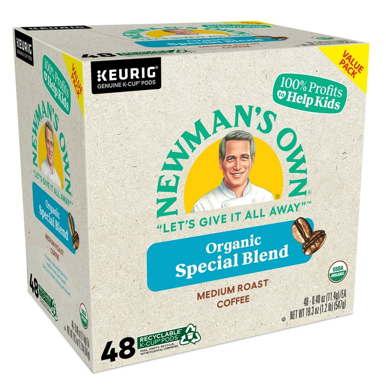 Newman's Own Organics Special Blend Coffee K-Cups (100 K-Cups) - Packa –  BabyLuck Retail