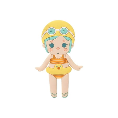 

Cartoon Key Holder Organizer Soft Bendable Flexible Hook for Entryway Front Door Hallway Summer Swimming