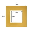 thumbnail image 3 of Metallic Gold Acid Free 20x20 Picture Frame Mats with White Core Bevel Cut for 8x8 Pictures - Fits, 3 of 3